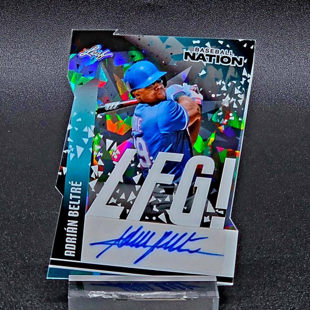 Adrian Beltre 09/10 LFG! Die Cut Acetate Auto Rangers, Mariners Dodgers Star